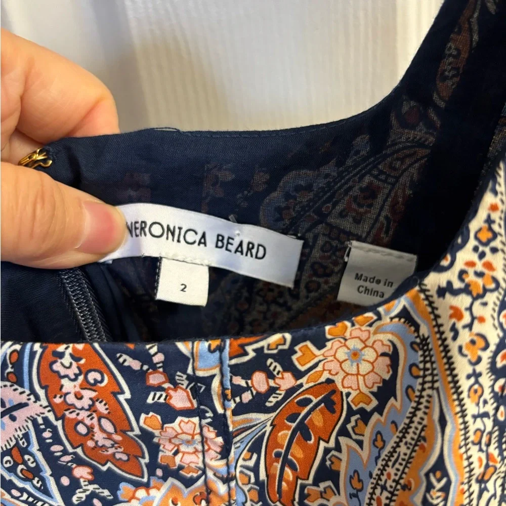 Veronica Beard Jolie Paisley Midi Dress - Picture 9 of 9